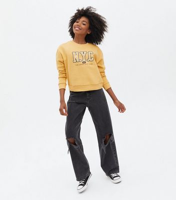 Girls Mustard NYC Logo Sweatshirt | New 