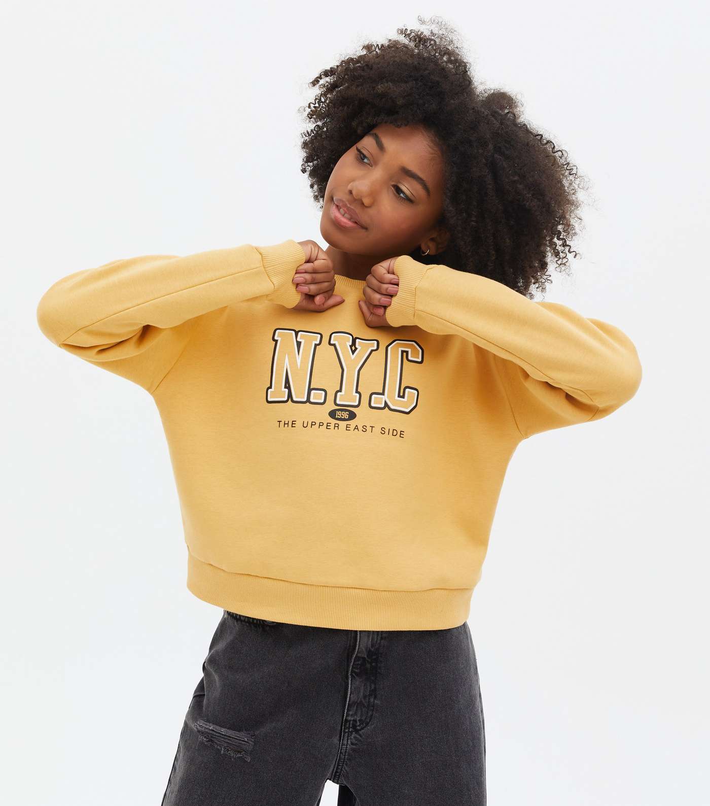 Girls Mustard NYC Logo Sweatshirt Image 2