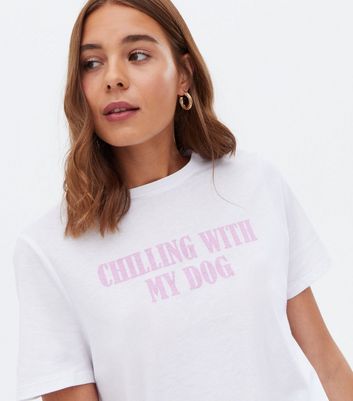 new look dog t shirt