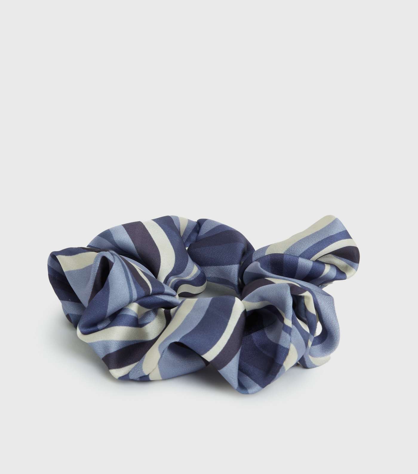 Blue Stripe Scrunchie Image 2