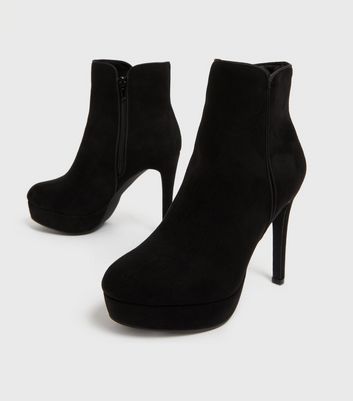 black bootie boots