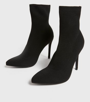 black sock boot stiletto