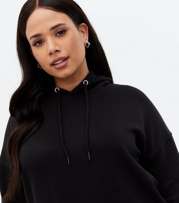 Long black hot sale womens hoodie