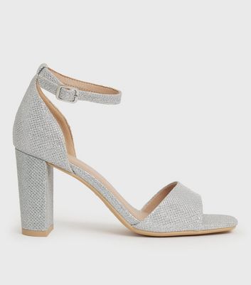 open toe block heel shoes