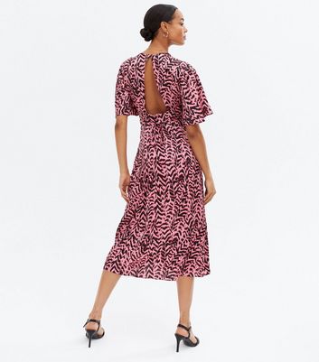 Warehouse pink hot sale zebra dress