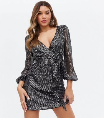 Miss selfridge clearance black sequin dress