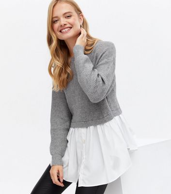Blue Vanilla Pale Grey 2-in-1 Shirt 