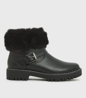 fur trim ladies boots