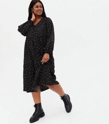 new look black and gold dress