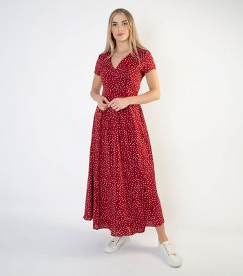 new look midi wrap dress