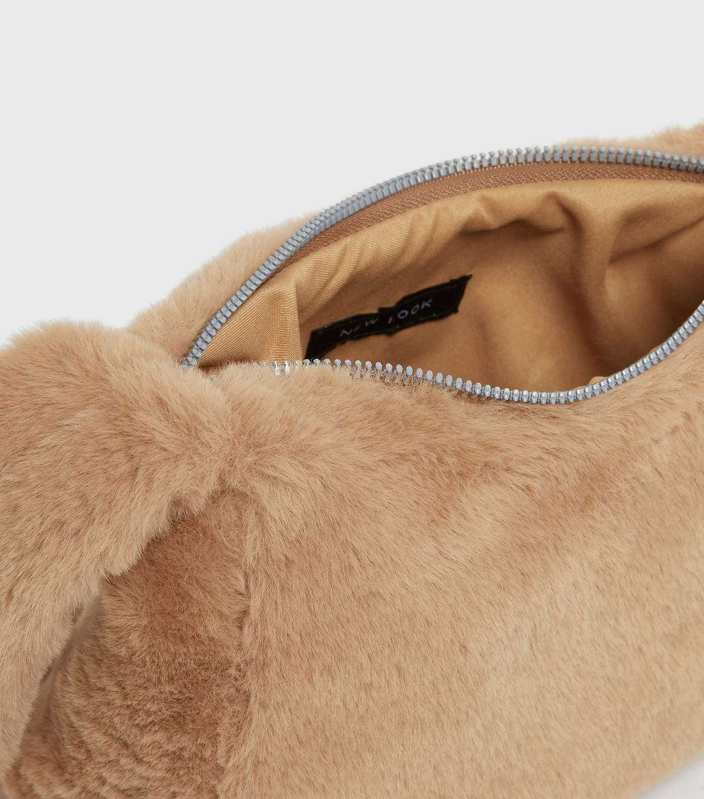 Girls Camel Faux Fur Shoulder Bag Image 4