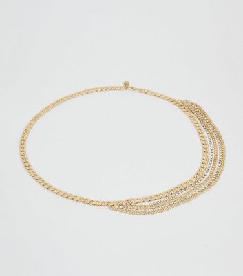 Gold layered sales chain belt