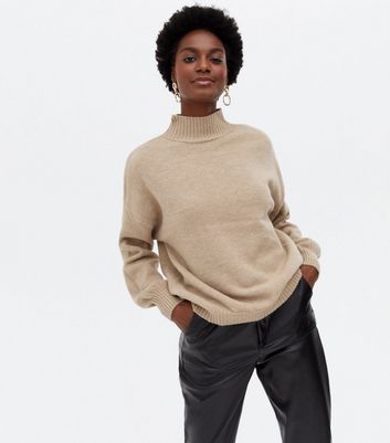 new look brown jumper