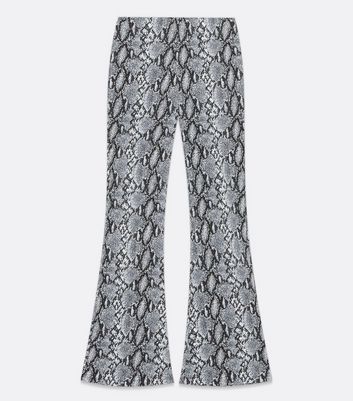 flared trousers snake print