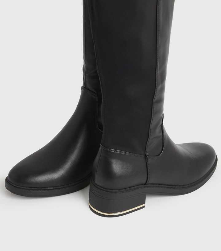 new look girls black boots