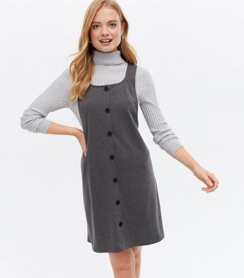 flowy pinafore dress