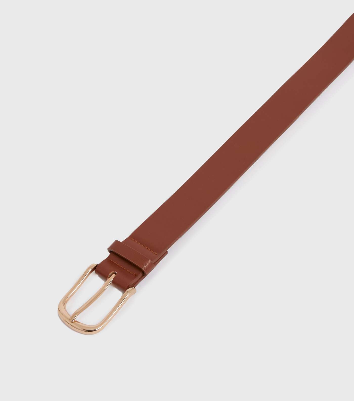 Tan Leather-Look Belt Image 3