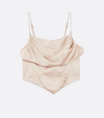 cream satin cami
