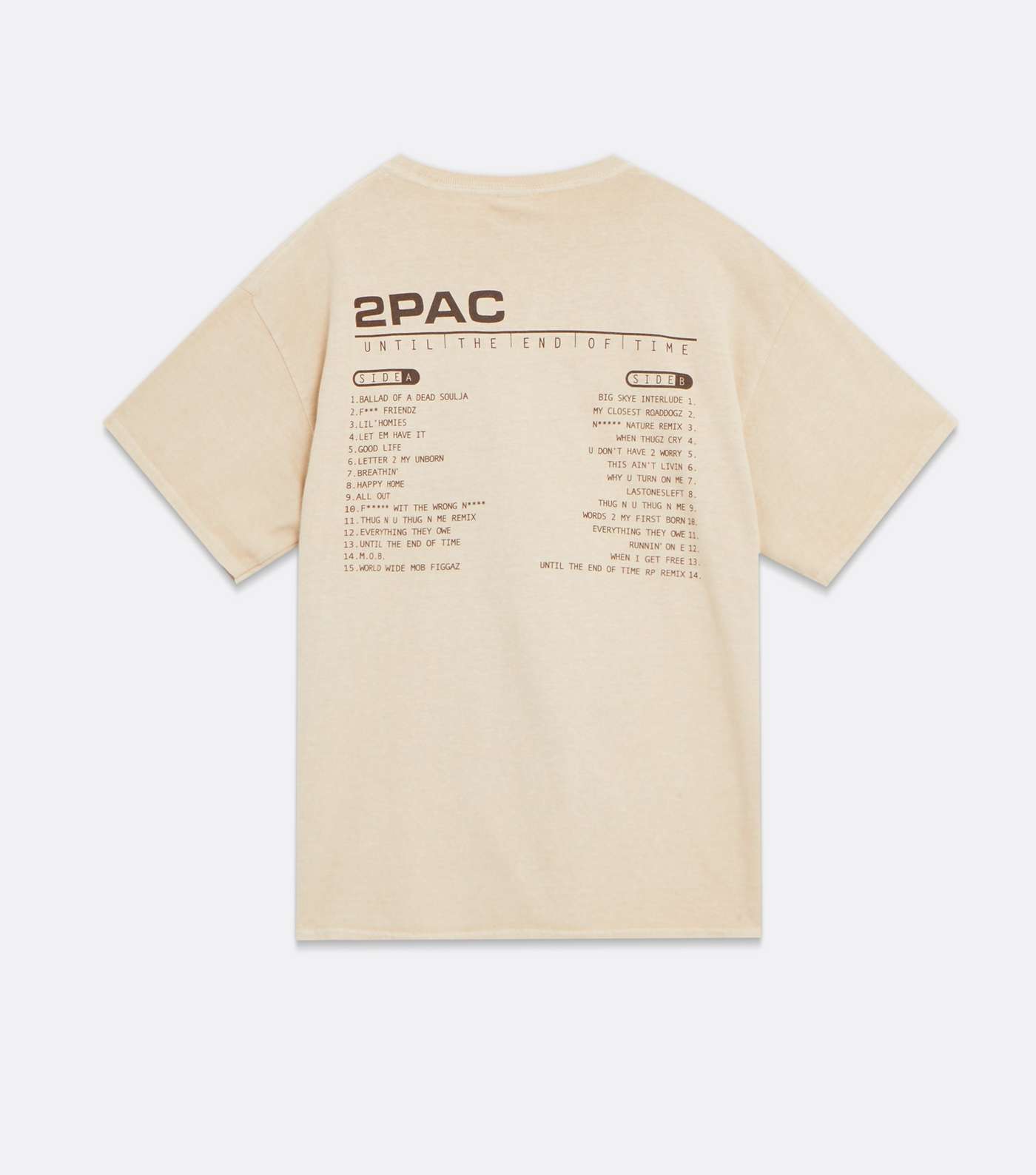Stone 2Pac Front and Back Logo T-Shirt Image 6