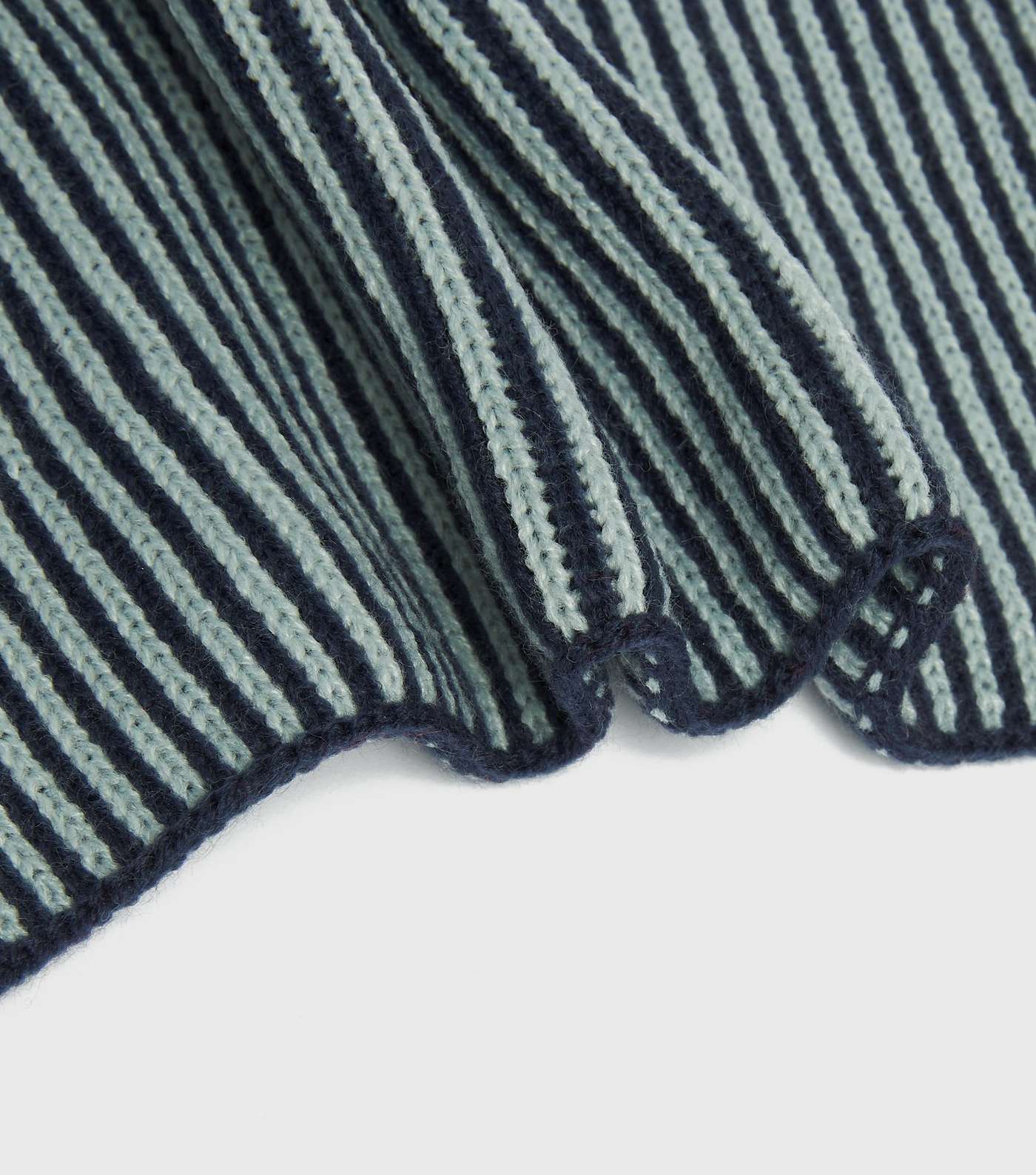 Jack & Jones Navy Stripe Knit Scarf Image 3