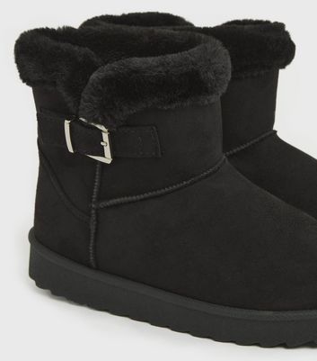 Black ankle boots outlet fur lined