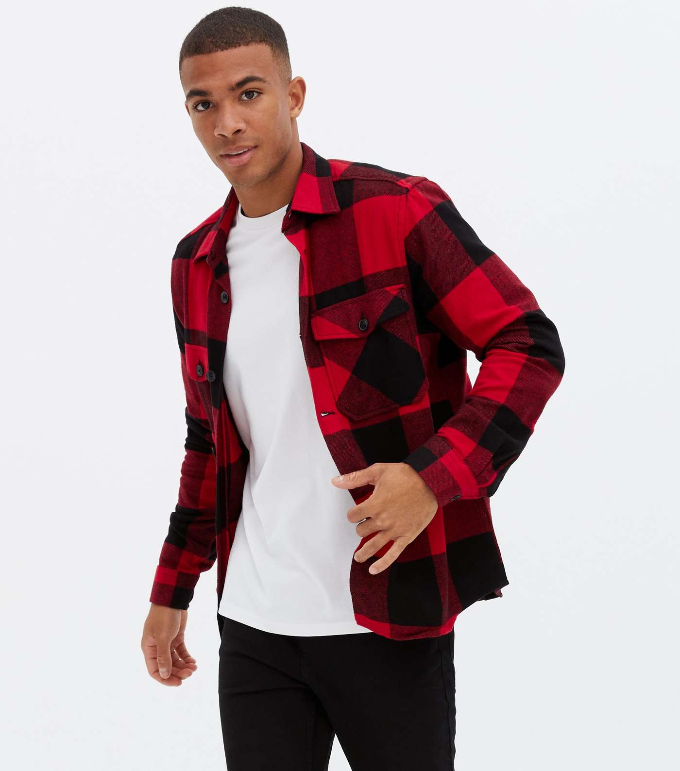 Only & Sons Red Check Long Sleeve Shirt