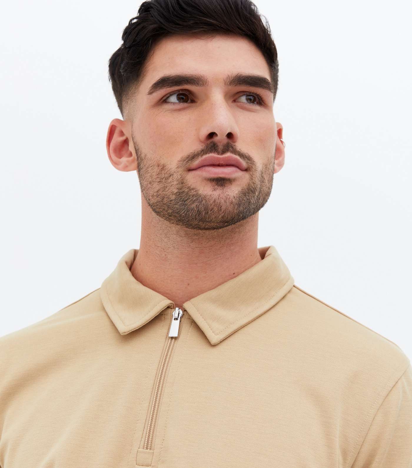 Only & Sons Stone Zip Short Sleeve Polo Shirt Image 3