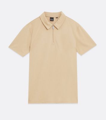 Only \u0026 Sons Stone Zip Short Sleeve Polo 