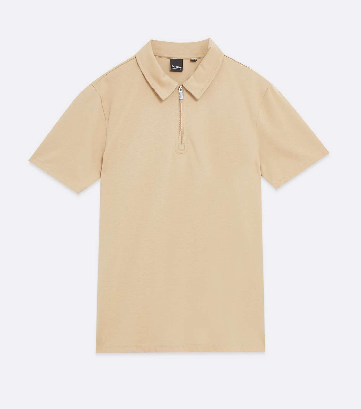 Only & Sons Stone Zip Short Sleeve Polo Shirt Image 5