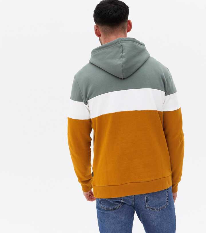 color block hoodie sweatshirt