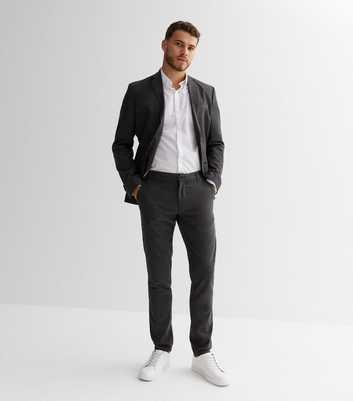 Dark Grey Skinny Suit Trousers