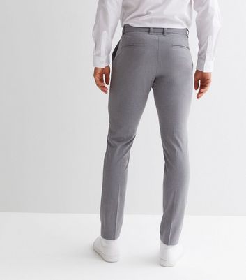 Men Check Plaid Chino Work Pants Casual Business Formal Skinny Slim Fit Smart  Trousers  Fruugo DK