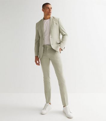 Skinny Chain Suit Trousers | boohooMAN