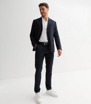 Navy Skinny Suit Trousers | New Look