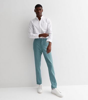 Turquoise Crepe Trousers – Bougroug