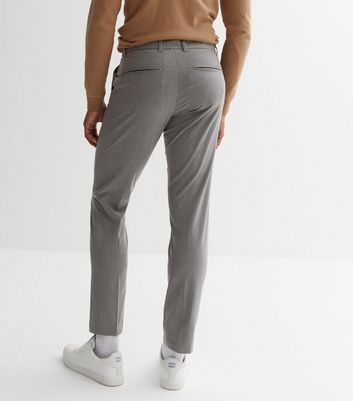 Grey Marl Slim Fit Suit Trousers