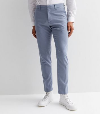 Buy Allen Solly Blue Slim Fit Texture Trousers for Mens Online @ Tata CLiQ