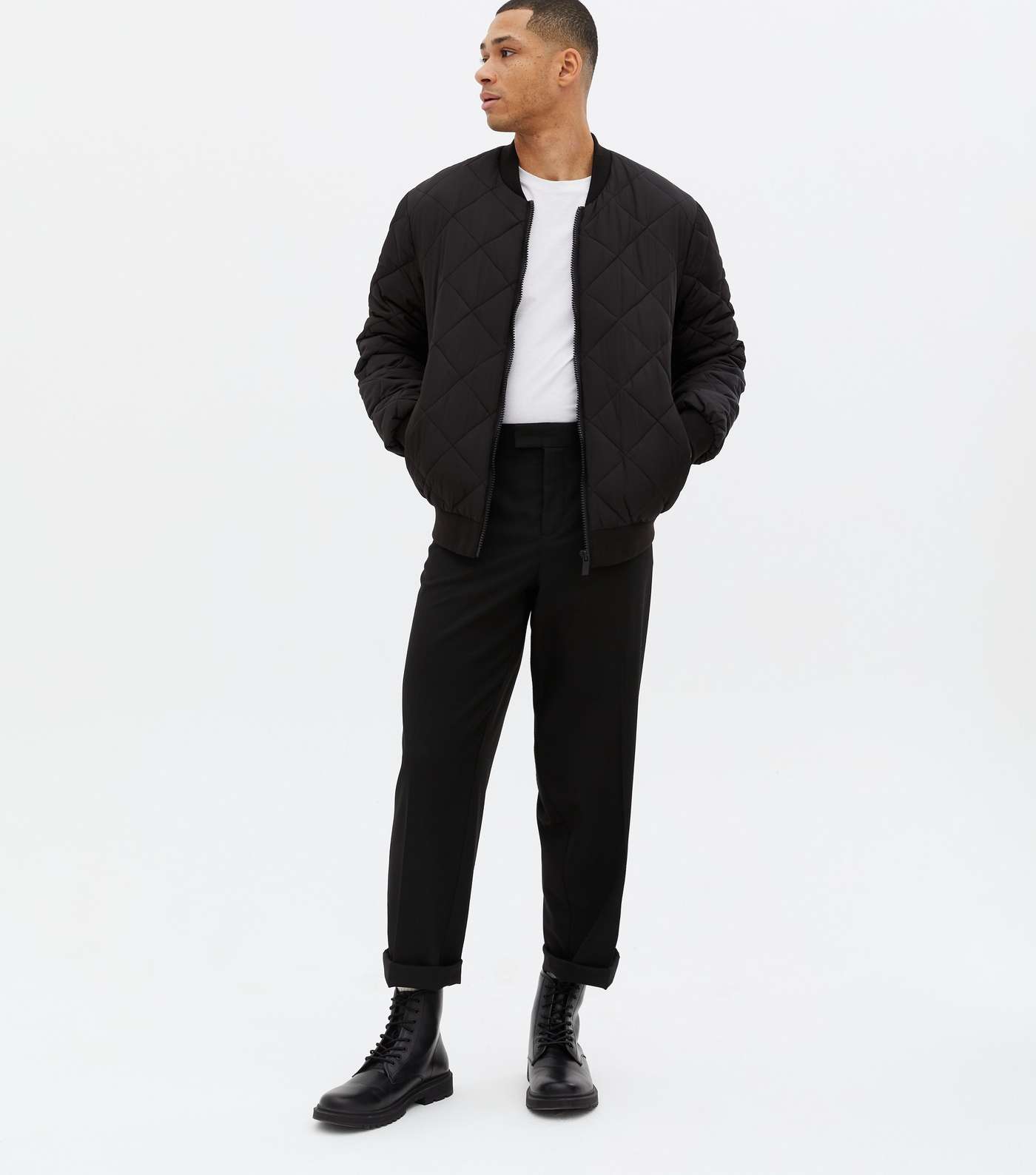 Black Relaxed Fit Trousers