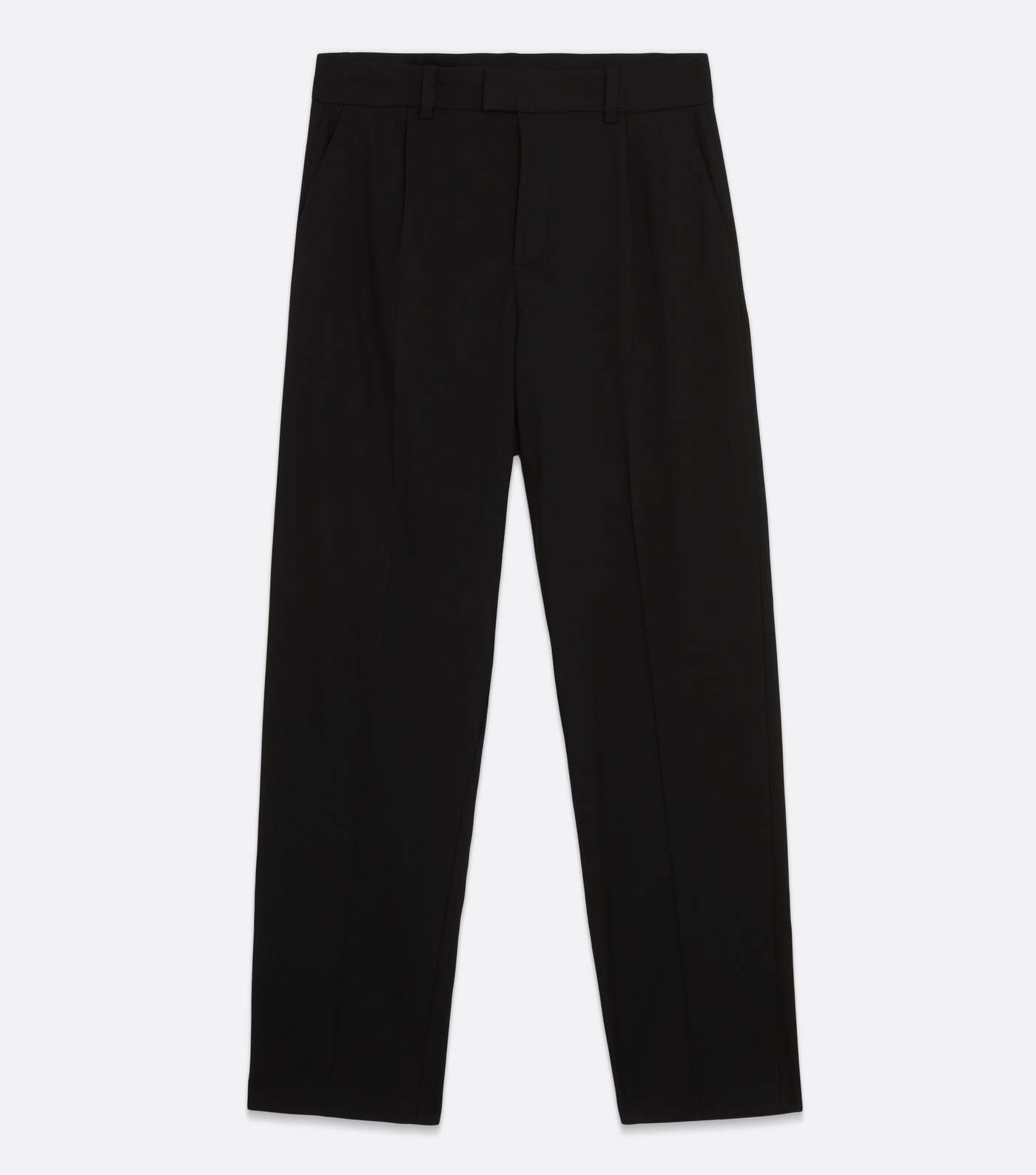 Black Relaxed Fit Trousers Image 5