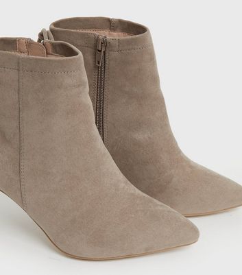 Wide Fit Light Brown Tie Stiletto Heel 