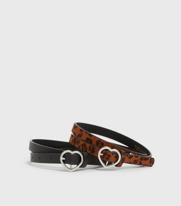 Leopard print thin on sale belt