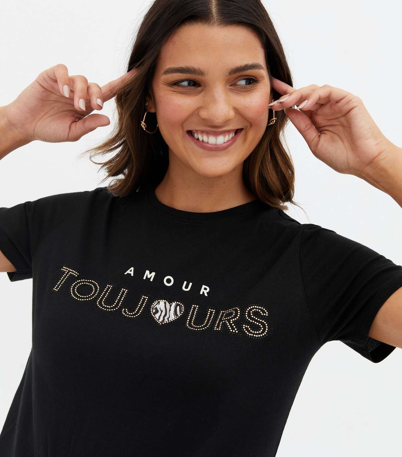 Black Amour Toujours Logo T-Shirt