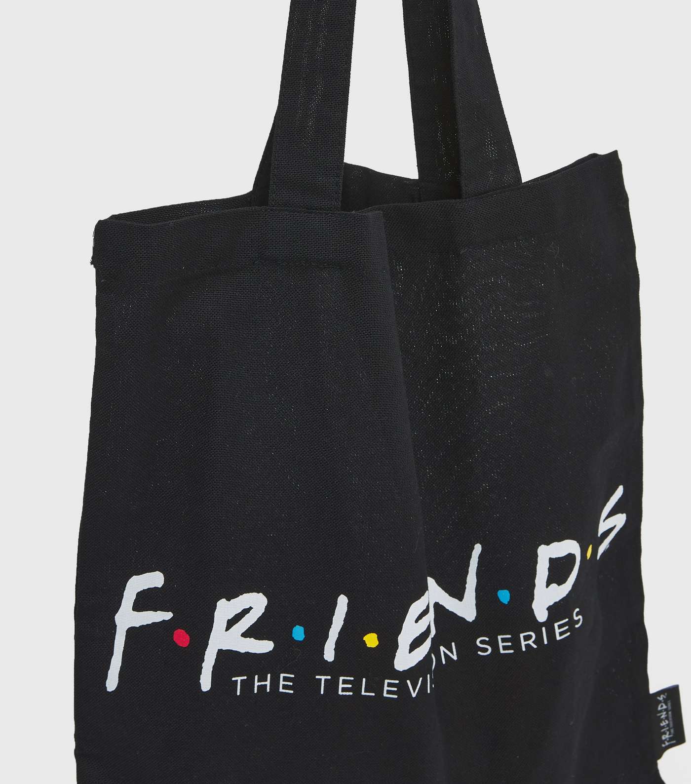 Black Logo Friends Canvas Tote Bag Image 4
