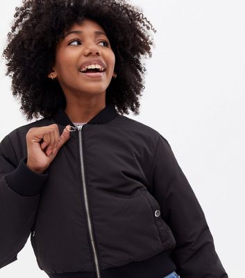 black womens bomber
