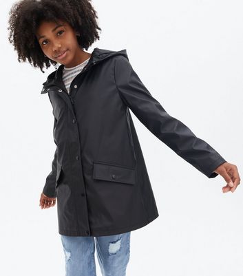 new look black anorak