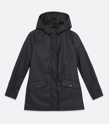 Girls shop black raincoat