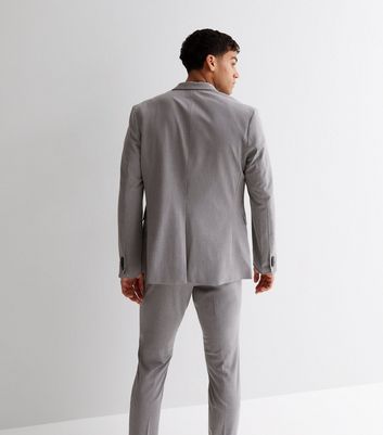 Grey Marl Skinny Fit Suit Jacket | New Look