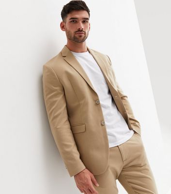 Mens tan 2024 dress jacket