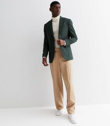 Green skinny outlet suit