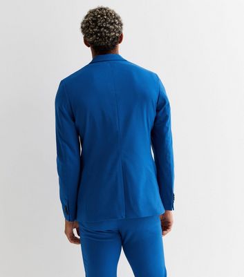 Bright Blue Skinny Fit Suit Jacket | New Look